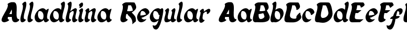 Alladhina font download