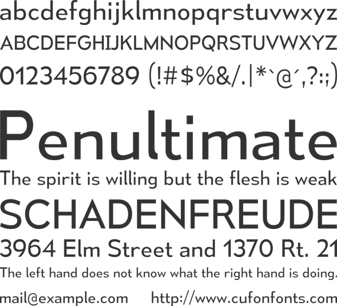 Kawashiro Gothic font preview