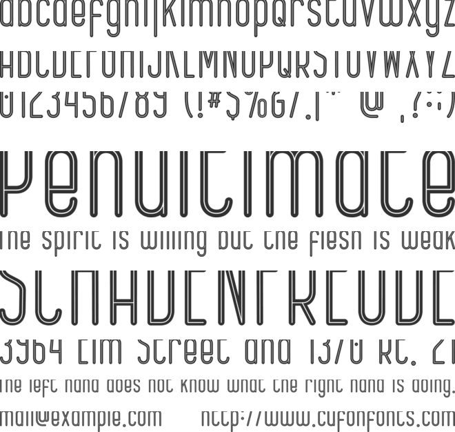 Epicentrum font preview