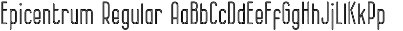 Epicentrum Regular font