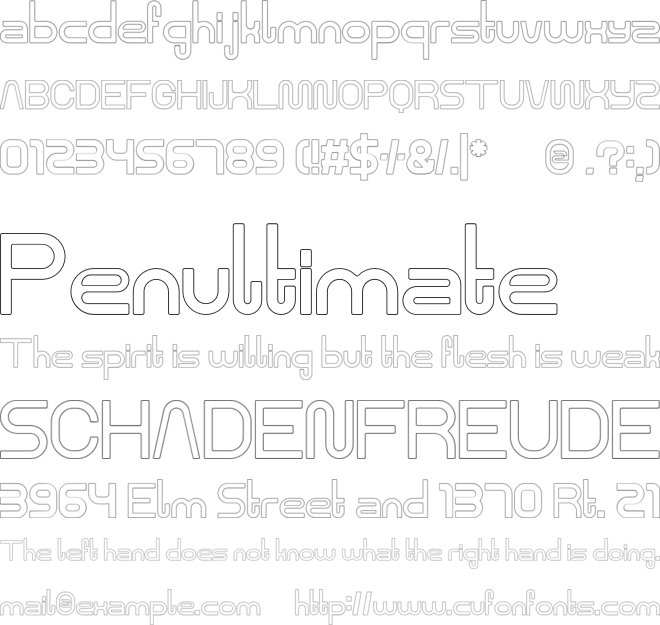 Rohingya Fill Outline font preview