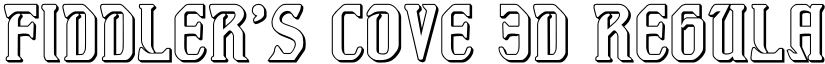 Fiddler's Cove 3D Regular font