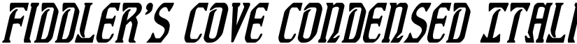 Fiddler's Cove Condensed Italic Condensed Italic font