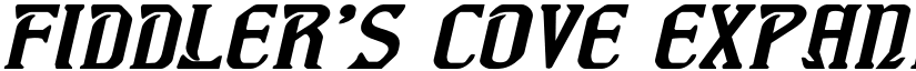 Fiddler's Cove Expanded Italic Expanded Italic font