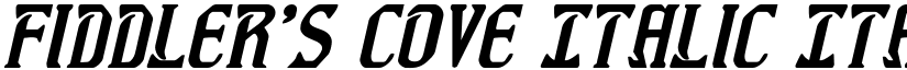 Fiddler's Cove Italic Italic font