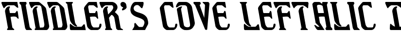 Fiddler's Cove Leftalic Italic font