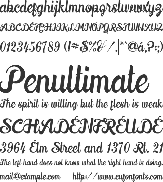 Downhill font preview