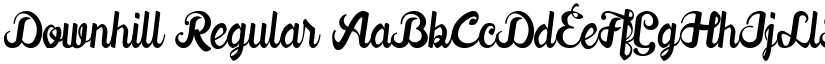 Downhill Regular font