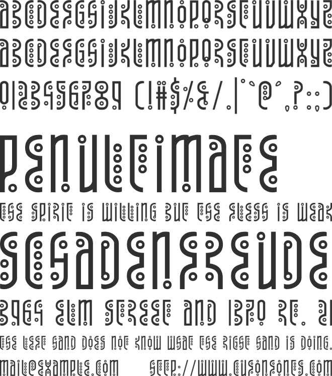 Underground Rose font preview