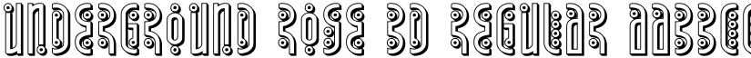 Underground Rose 3D Regular font