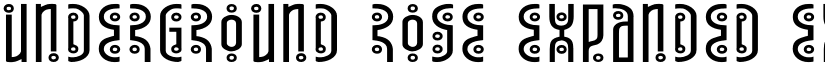 Underground Rose Expanded Expanded font