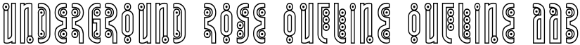 Underground Rose Outline Outline font
