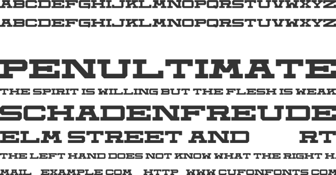 Monsters font preview