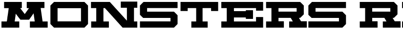 Monsters Regular font