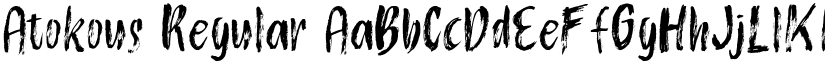 Atokous Regular font