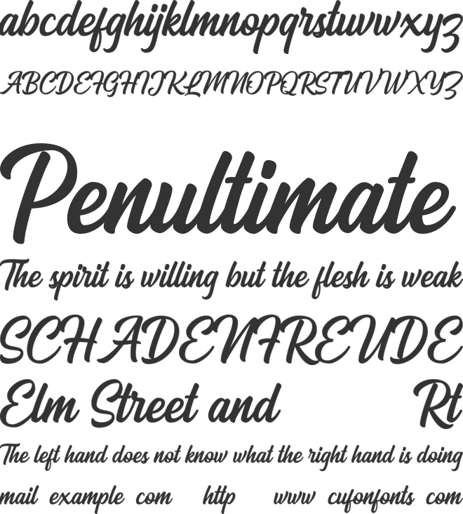 Arthein font preview