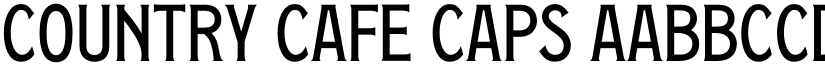 Country Cafe Caps font