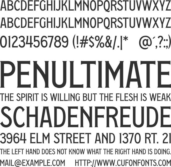 Country Cafe font preview