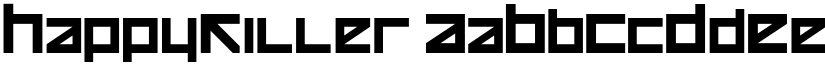 HappyKiller font