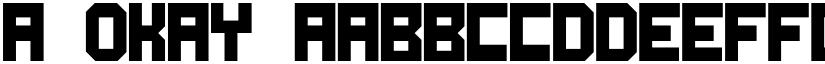 A Okay font