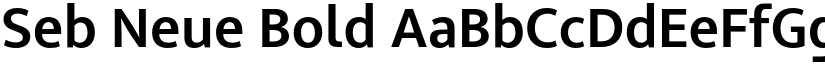Seb Neue Bold font