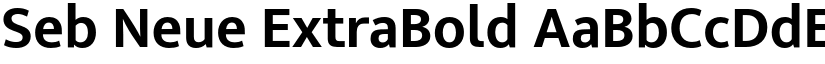 Seb Neue ExtraBold font