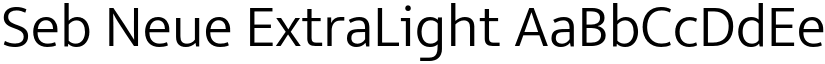 Seb Neue ExtraLight font