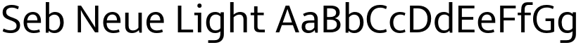 Seb Neue Light font
