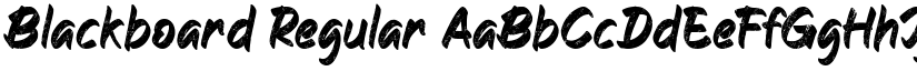 Blackboard Regular font