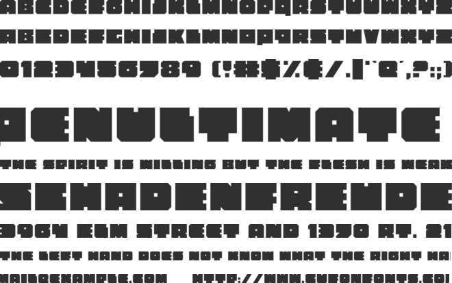 Anakefka font preview