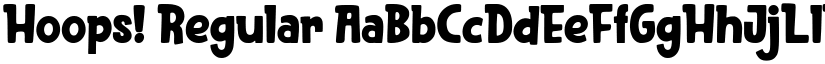 Hoops! Regular font