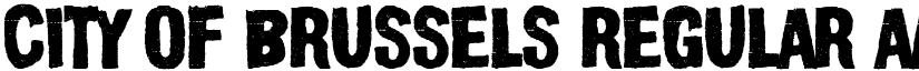 City of Brussels Regular font