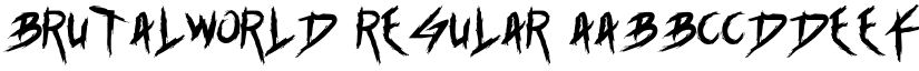 Brutalworld Regular font