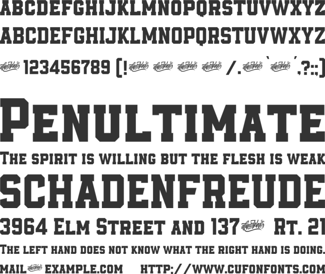 Empirez font preview