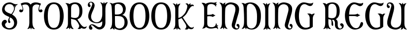 Storybook Ending Regular font