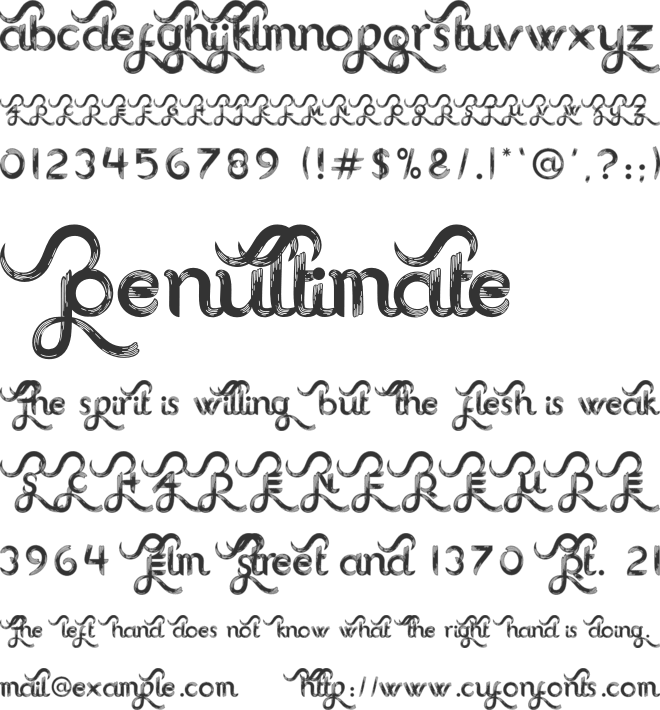 Amoodjy Personal Use font preview