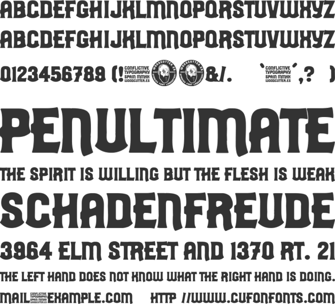 conflictive font preview