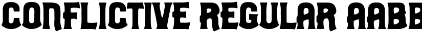 conflictive Regular font