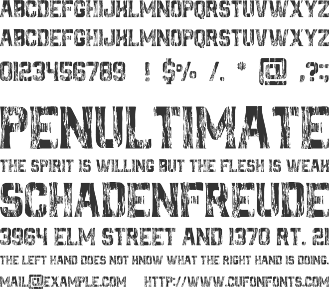 GALLANT font preview