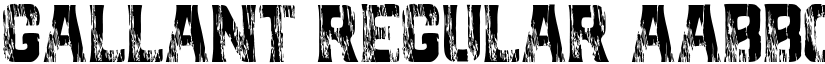 GALLANT Regular font