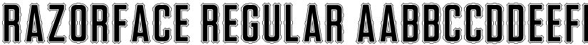 RazorFace Regular font