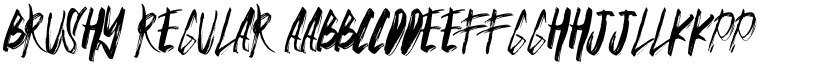 BRUSHY Regular font