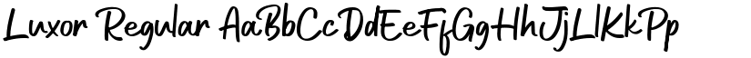 Luxor Regular font