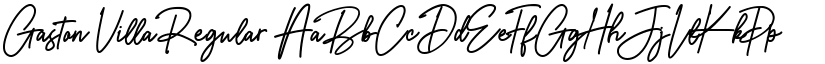 Gaston Villa Regular font