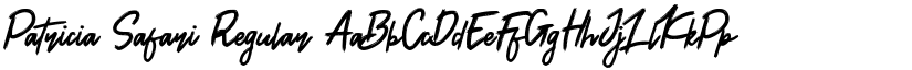 Patricia Safari Regular font