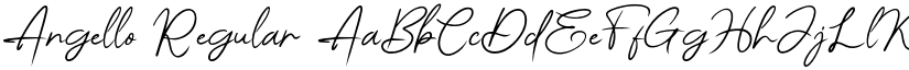 Angello Regular font