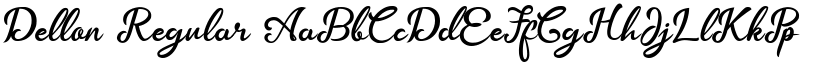Dellon Regular font