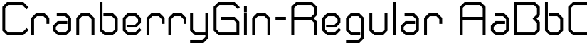 CranberryGin-Regular font