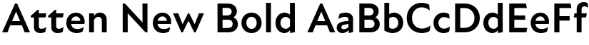 Atten New Bold font
