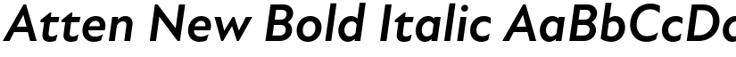 Atten New Bold Italic font